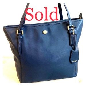 Authentic Coach Tote in Saffiano Leather